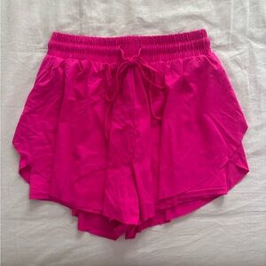 AS Revival Hot Pink Butterfly Shorts